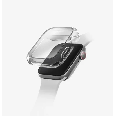 Uniq garde hybrid watch case with screen protection 44mm (se3|se2) - dove clear